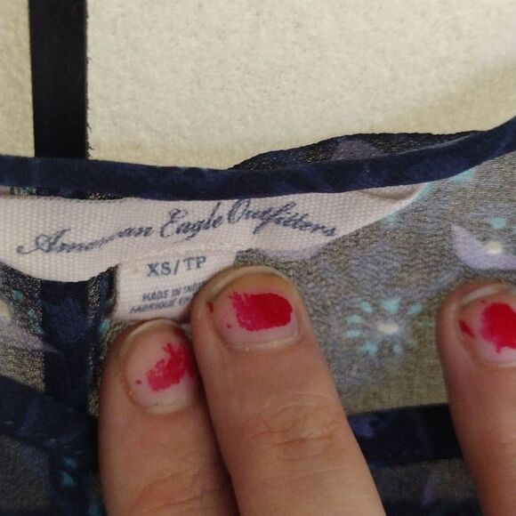 American Eagle Outfitters See through Short Sleeve Shirt! - Picture 3 of 4